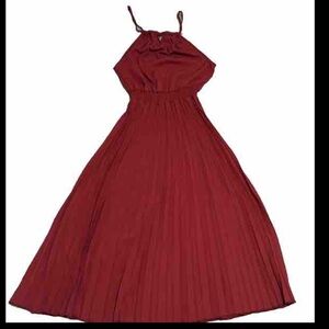 Frenchy Maxi Dress Pleated Halter Evening